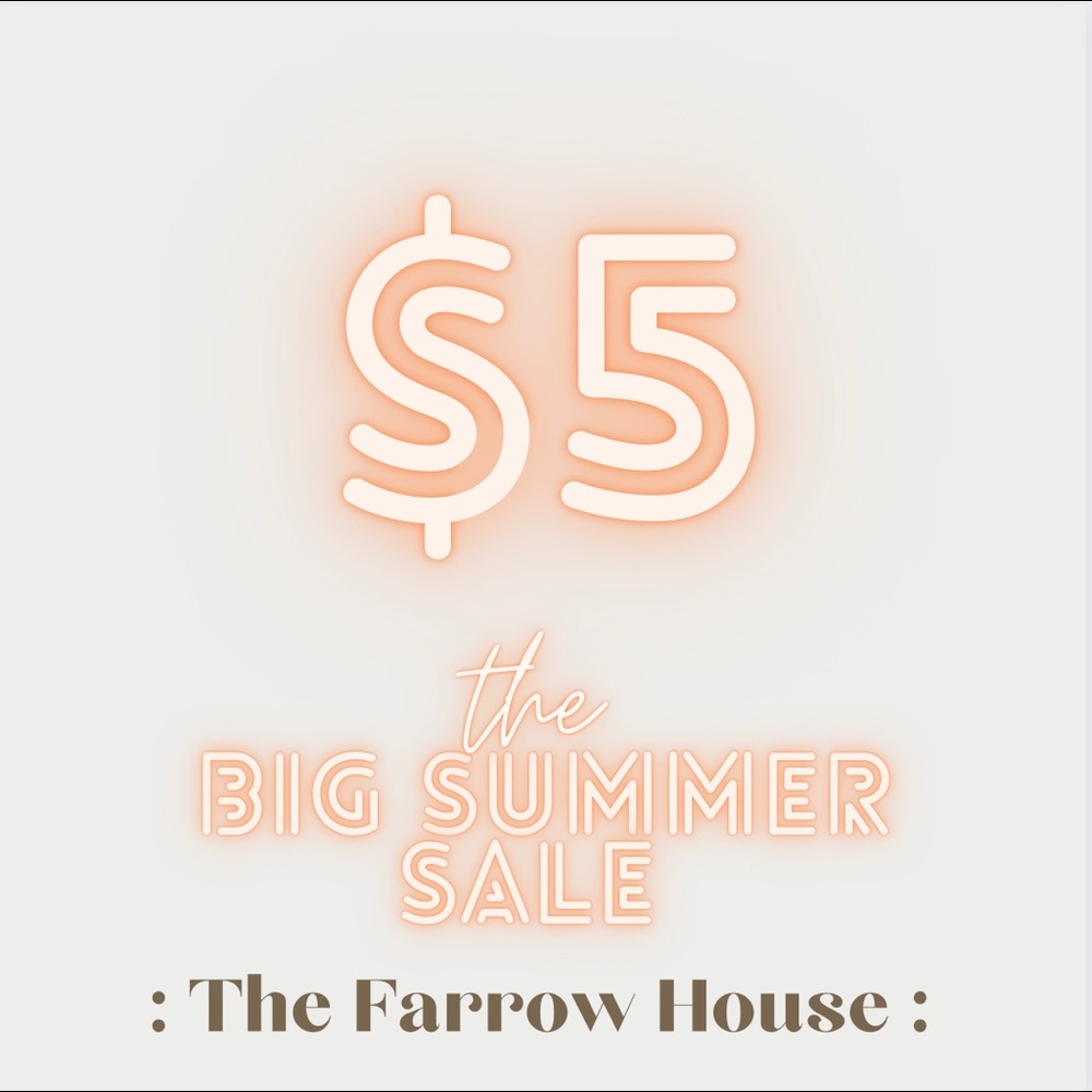 All these items are $5. Prices firm - but bundle 3 or more for 20% off!